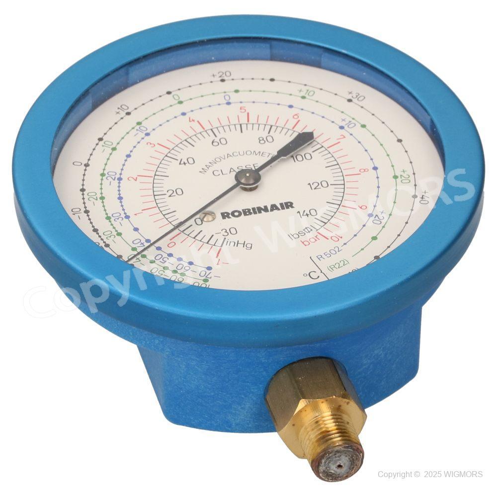 Manovacuometer Robinair -1..10bar Fi 80 1/8&quot; NPT Clas 1.0 R12/22/502 93182 - $15.47
