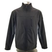 Tumi Jacket Men’s  Black Zip Up Multi Pocket Fleece Lined Soft Shell XL - $42.31