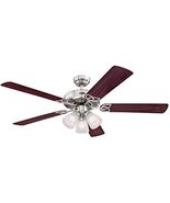 Westinghouse Lighting 7237100 Vintage Indoor Ceiling Fan with Light, 52 ... - $2,519.74 MXN