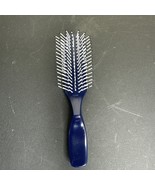 Estee Lauder Hair Brush Ball Tipped 6.5&quot; Travel Purse navy Blue Plastic ... - $479.79 MXN