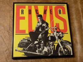 Elvis Presley Rocker Print Glass Framed Wall Picture Decor - £31.15 GBP