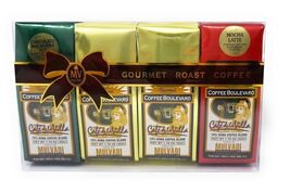 Mulvadi 10% Kona Coffee Gift Pack – Four 1.75 oz. Bags, 3 Unique Flavors - $19.99