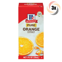 3x Packs McCormick Pure Orange Flavor Extract | 1oz | Non Gmo Gluten Free - £18.01 GBP