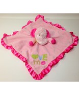 Carter&#39;s Elephant Love Me Pink Baby Blanket Plush Rattle Security Lovey ... - £27.64 GBP
