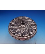 Italian 800 Silver Pastry Dish with Lid and flower finial Ornate c1935 (... - $18,722.70 MXN