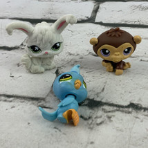 Authentic LPS Lot Blue Bird Monkey White Rabbit Littlest Pet Shop - $11.88