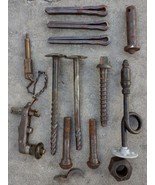 Railroad Hardware Metal Parts Accessories Assorted Lot Vintage - £85.59 GBP