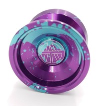 Unresponsive Aluminum CNC Yoyo Trick Magic Anodized Yo-yo Metal Purple Splash - £14.21 GBP