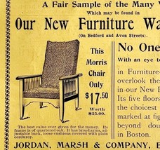 Jordan Marsh Co Morris Chair 1894 Advertisement Victorian Furniture ADBN1i - $19.99