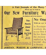 Jordan Marsh Co Morris Chair 1894 Advertisement Victorian Furniture ADBN1i - $19.99