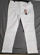 NWT Laurie Felt Silky Ankle Skinny Stretch Ankle Jeans White Size 1X A30... - $24.70