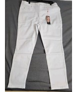 NWT Laurie Felt Silky Ankle Skinny Stretch Ankle Jeans White Size 1X A30... - $457.96 MXN