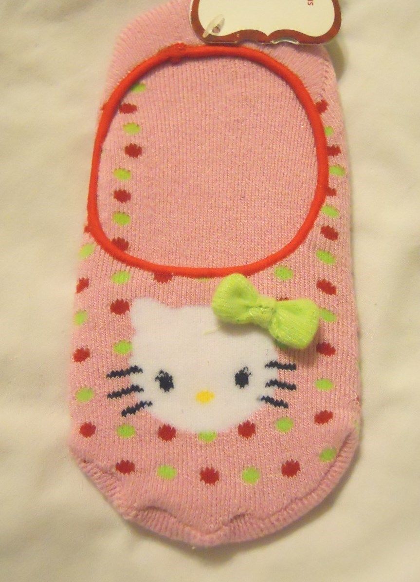 Primary image for Hello Kitty Girls Slipper Socks Shoe Size 7.5-3.5 Pink