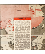 1944 WW2 129th Week Of The War Map Pathfinder Magazine Page Military DWP7A - $560.27 MXN