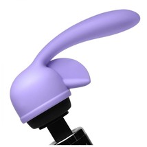 Fluttering Kiss Dual Stimulation Silicone Wand Massager Attachment, Purp... - $51.99