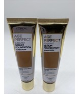 (2)Loreal Age Perfect 115 Hazelnut Radiant Serum Foundation Sunscreen 1.... - $82.81 MXN