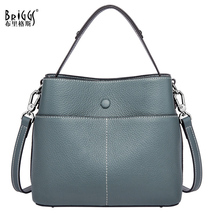High Quality Genuine Leather Women Shoulder Bags Fashion Designer Crossbody Buck - £78.68 GBP
