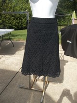 Nwot Talbots Black Eyelet Skirt 6 - £23.64 GBP