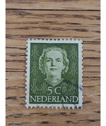 Netherlands Stamp Queen Juliana 5c Used Green - €2,31 EUR Netherlands Stamp Queen Juliana 5c Used Green - €2,31 EUR