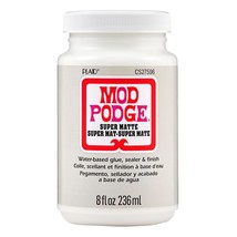 Mod Podge Super Matte, Premium All-in-One Glue, Sealer, and Finish, 8 fl... - $14.99