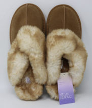 Women&#39;s Chandra Scuff Slippers - Stars Above Brown Size 10 Super Soft NWT - £15.44 GBP