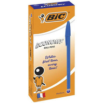 BiC Economy Medium Ballpoint Pen (12/box) - Blue - $31.80