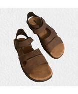Mens NEW DR SCHOLLS Size 13 Brown Complex Cool Fit Memory Foam Sandals - £26.64 GBP