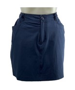 Eddie Bauer Skort Tennis Skirt over Shorts Navy Polyblend Women&#39;s Size 12 - $424.97 MXN