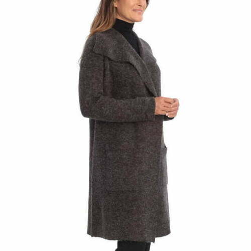 Primary image for Joseph A Womens Open Front Design Sweater Coat, Large, Gray
