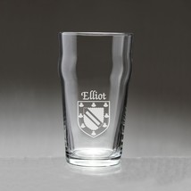 Elliot Irish Coat of Arms Pub Glasses - Set of 4 (Sand Etched) - £54.16 GBP