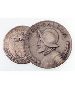 1932 Panamá Lote De 2 Monedas De Plata 1/4 Balboa Y 1/2 Balboa KM# 11.1,... - $68.20