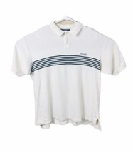 Mens White Polo Sport Ralph Lauren Logo Polo Style Shirt Top Large Cotton - £14.60 GBP