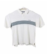 Mens White Polo Sport Ralph Lauren Logo Polo Style Shirt Top Large Cotton - $346.58 MXN