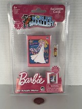 World&#39;s Smallest BARBIE FASHION CASE + 2 Miniature Dolls with Swimsuit Barbie - £9.59 GBP