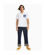 Sun + Stone Men&#39;s Mick Solid Pocket Shirt in White-Large - $369.20 MXN