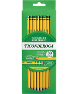 Wood-Cased Pencils, Pre-Sharpened, #2 HB Soft, Yellow, 30 Count - $200.08 MXN
