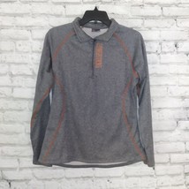 Knights Apparel Pullover Women&#39;s Large 12/14 Gray 1/4 Zip Texas Longhorns - £17.53 GBP