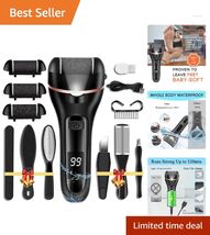 Luxury Foot Spa Experience: Electric Callus Remover &amp; Pedicure Kit - Wat... - $24.70