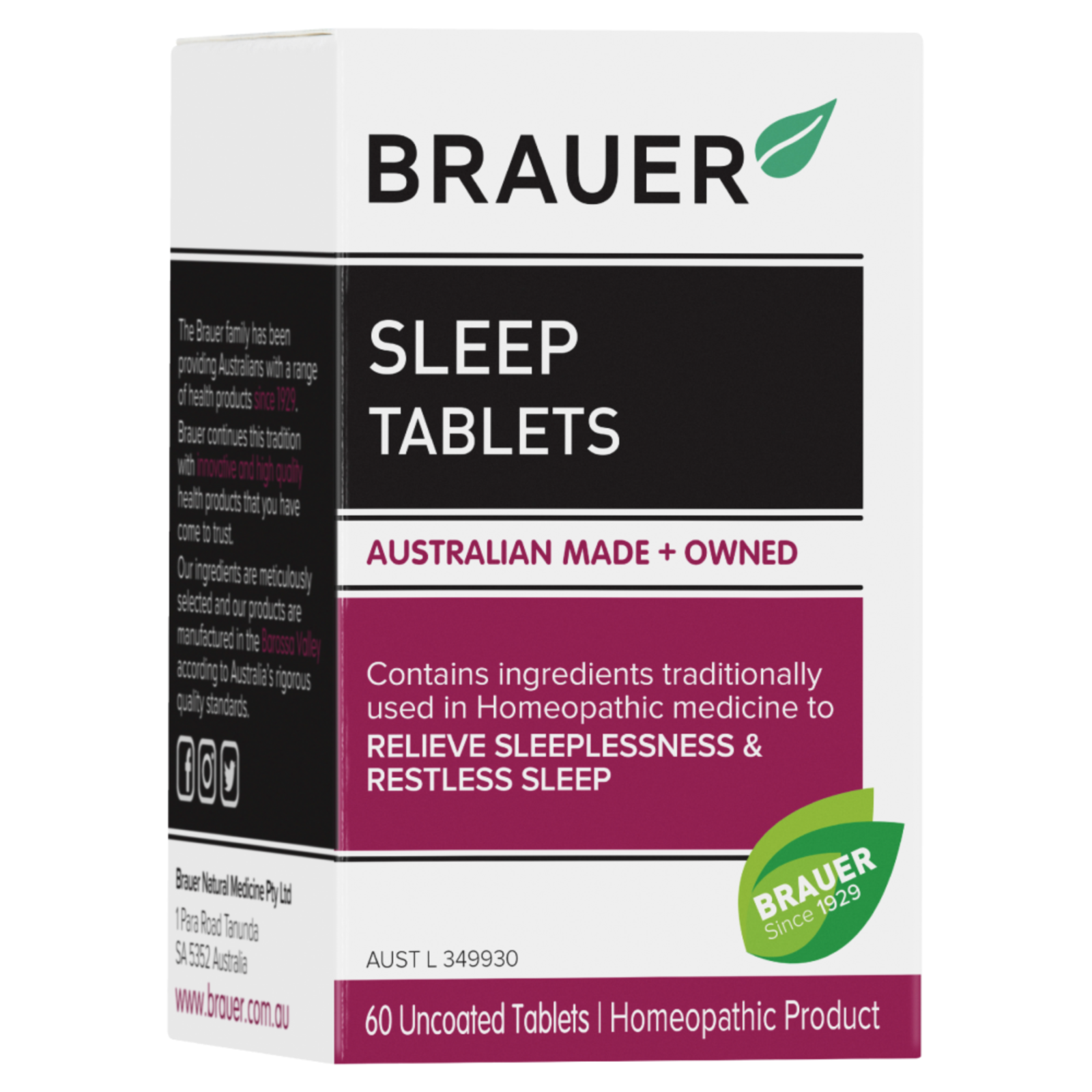 Primary image for Brauer Sleep 60 Tablets
