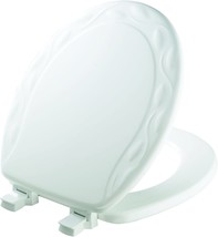 Mayfair 34Eca 000 Sculptured Ivy Toilet Seat Will Never Loosen And Easily, White - £32.24 GBP