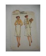 Vintage Vogue skirt Jacket cut sewing pattern 7048 Sz 14 - $191.47 MXN