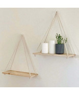 Sustainable Wooden Hanging Shelf - Eco-Friendly Decor - $12.84 CAD+