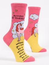 Blue Q Socks - Womens Crew - Always Be A Unicorn - Size 5-10 - £10.46 GBP
