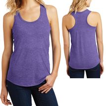 Ladies PLUS SIZE Soft Triblend Racerback Tank Top Womens T-Shirt 2XL, 3XL, 4XL - £11.78 GBP+