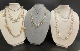 7 Vintage to Modern Necklaces Y-Drop Station Beaded More! - $213.82 MXN