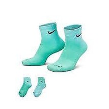 Nike Unisex 2PK Ankle Socks (2 Tone Sea Foam) Large DH6304-906 - £22.64 GBP