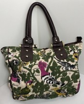 Anthropologie Lucky Penny Bird Tote 13.5 By 12 By 5” 9” Strap Drop Gorgeous - £43.63 GBP
