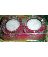 Crystal Bright Twin Tea Light Candle Holder &amp; 2 - 5 Hour tea Light  Candles - €7,24 EUR