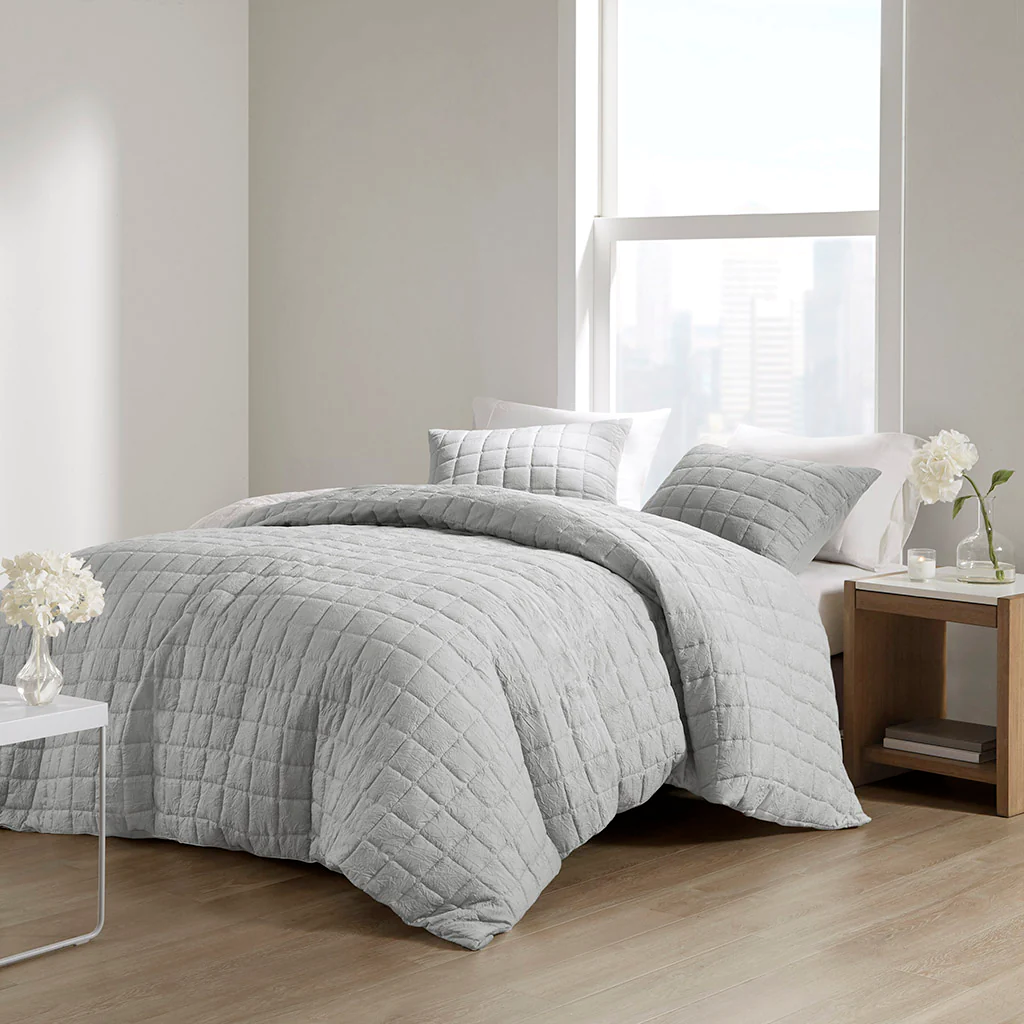 N Natori Cocoon Quilt Top 3-Pc. Duvet Cover Set King/California King T4103770 - $138.55