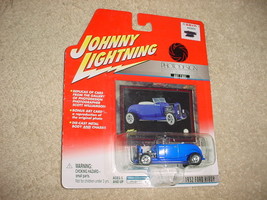 Johnny Lightning Photodesign Series 1932 Ford Hiboy Blue Color Free Usa Ship - £8.87 GBP